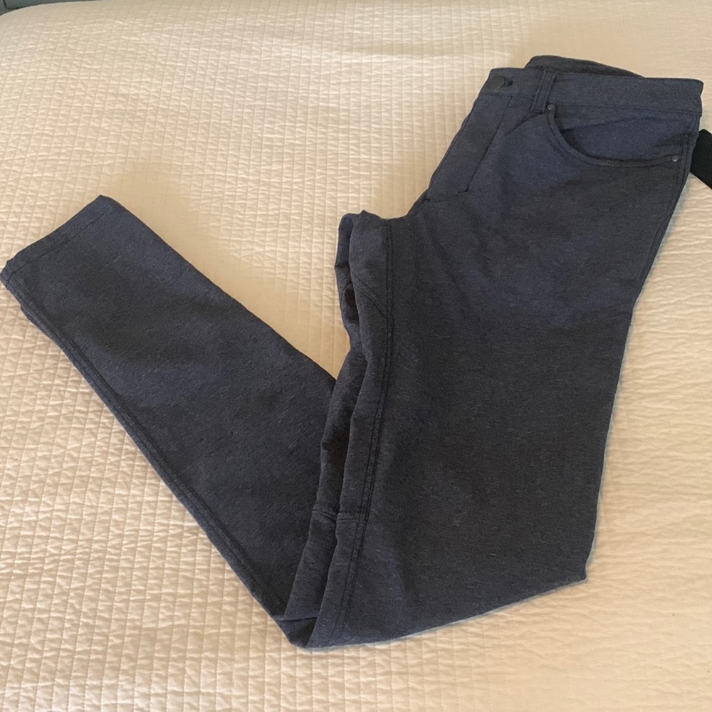 Lululemon ABC Pant Slim Tech Canvas Navy Pant 32 W 34 L